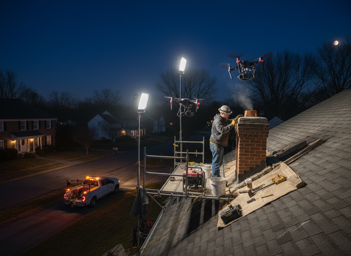 Chimney repair in Evendale