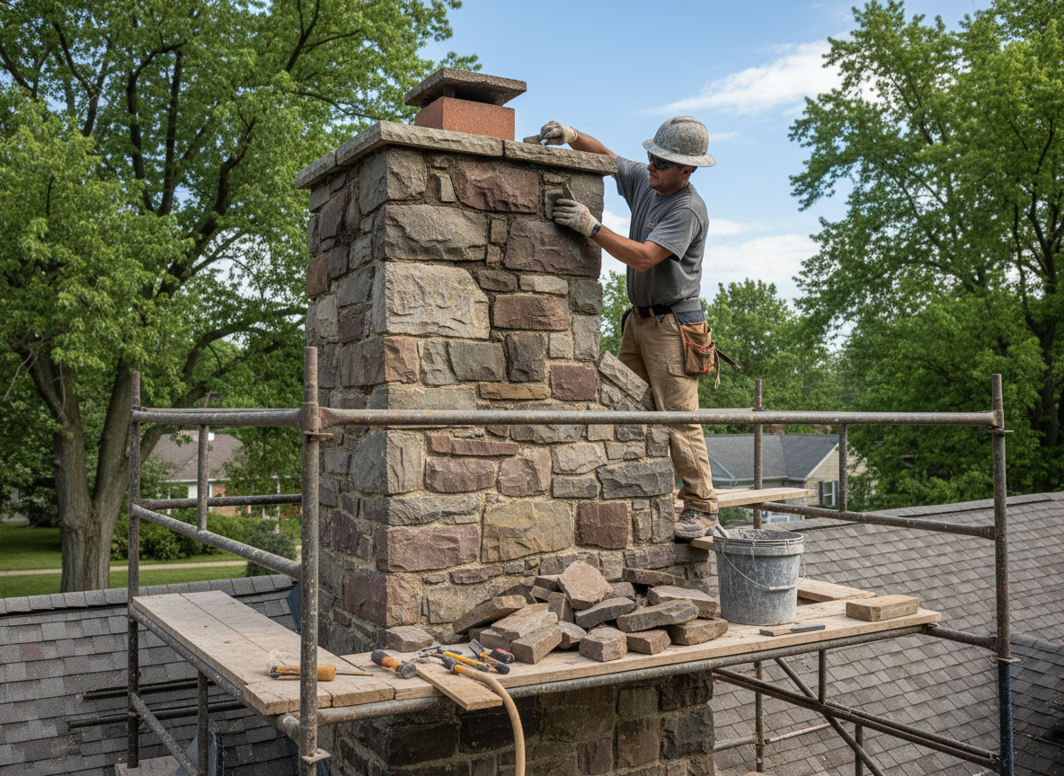 Stone Chimney Repair in Blue Ash, OH
